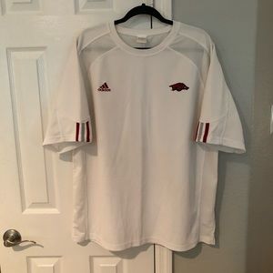 Razorbacks / Adidas Mens XL short sleeve sport shirt